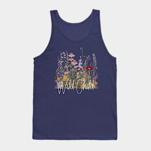 Flower Painting Art Ukiyoe Japanese Wild Child Boho Tank Top